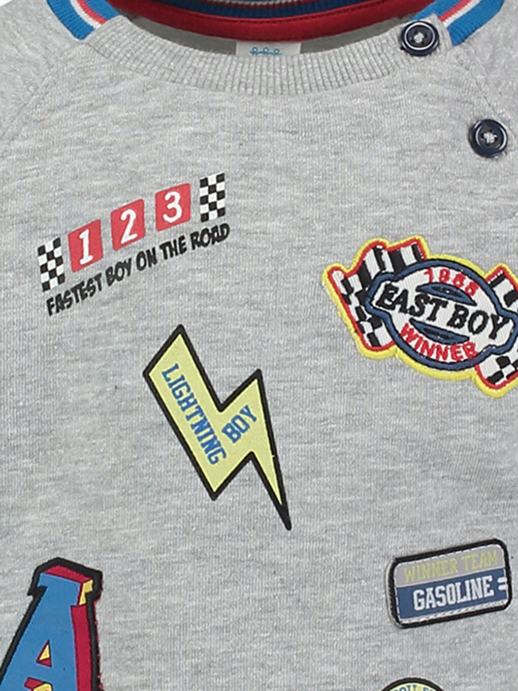 LCW baby Unisex GREY Sweatshirt -7Y1512Z1-F8Y