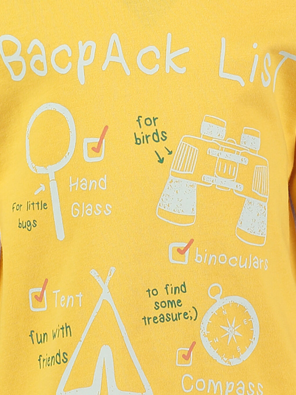 Унисекс Жълто Тениска-2