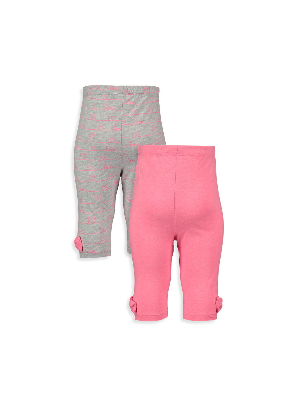 Pembe Baskılı Pijama Alt-1