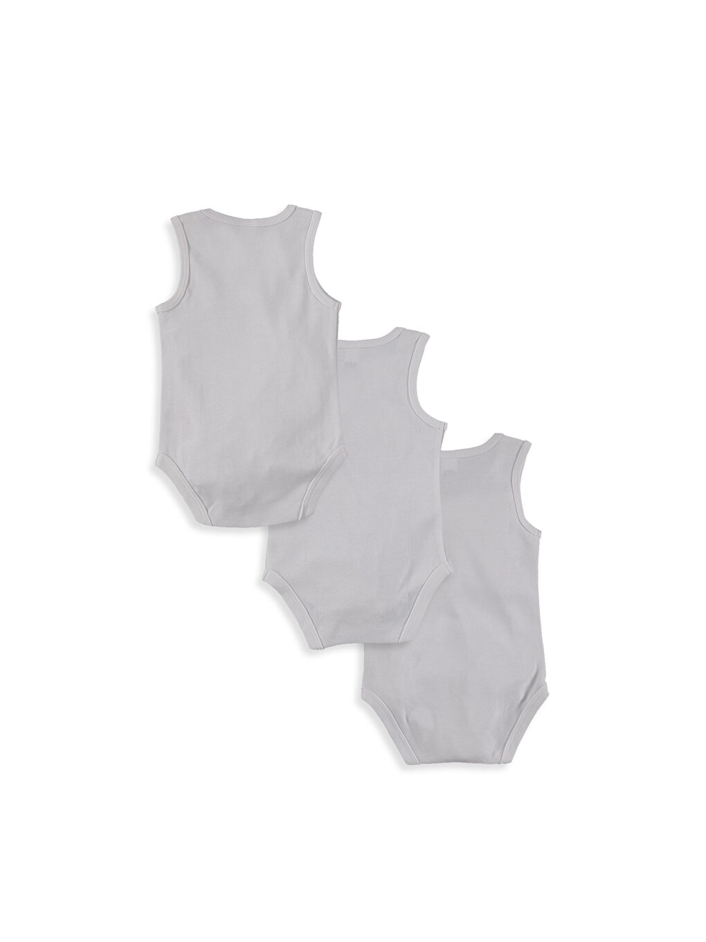 Beyaz Erkek Bebek Çıtçıtlı Body 3'lü-2