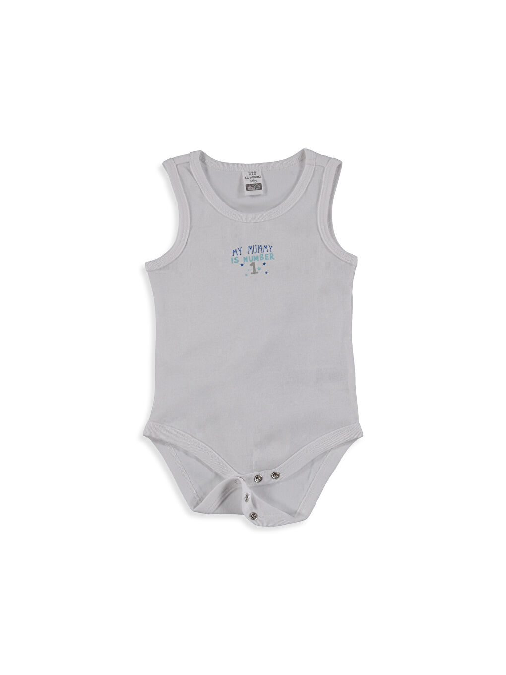 Beyaz Erkek Bebek Çıtçıtlı Body 3'lü-4