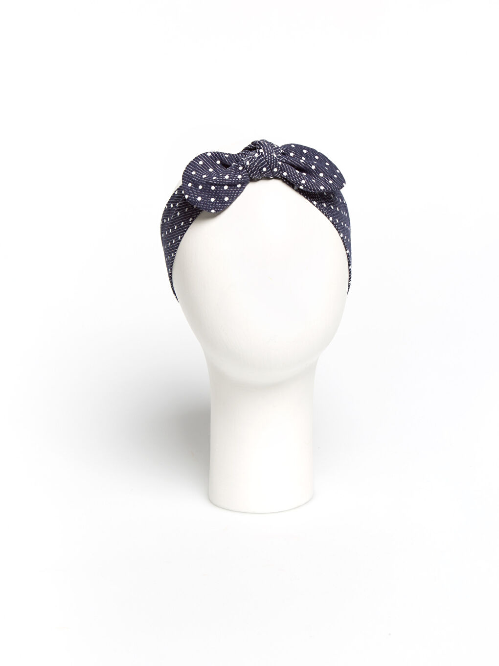 Mavi Baskılı Saç Bandı-1