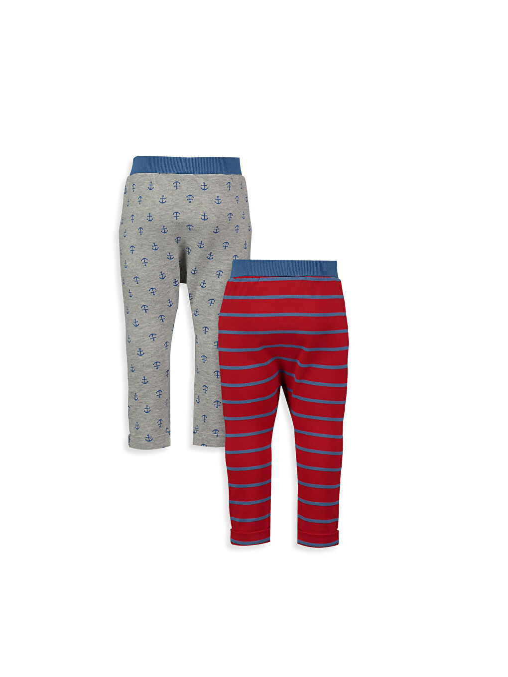 Mavi Baskılı Pantolon-1