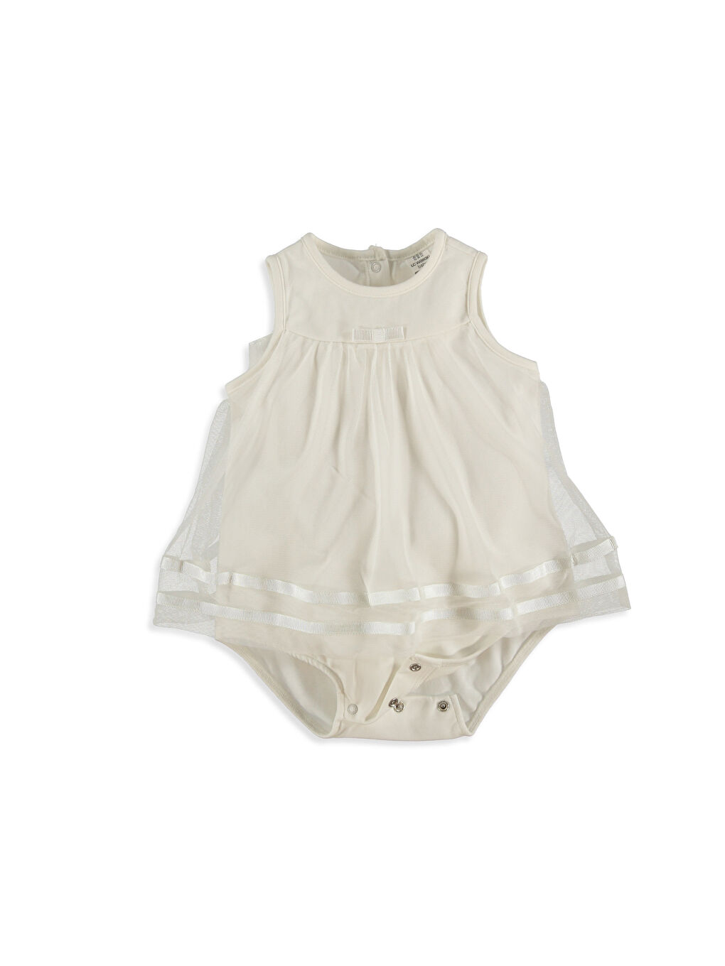 Bebek Beyazı Çıtçıtlı Body-1