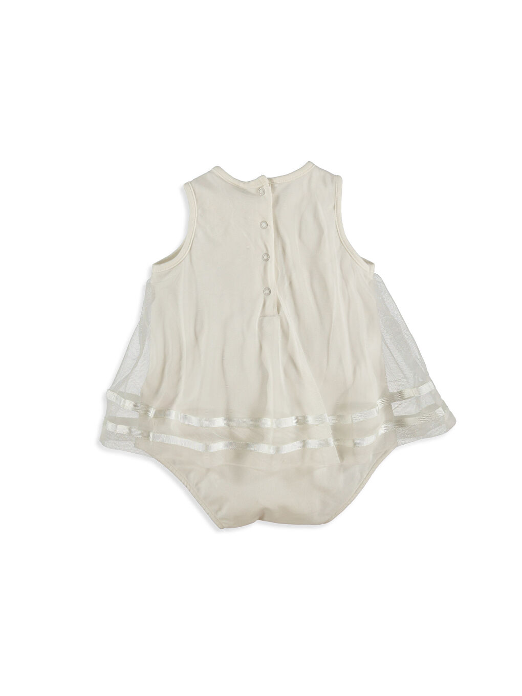 Bebek Beyazı Çıtçıtlı Body-2