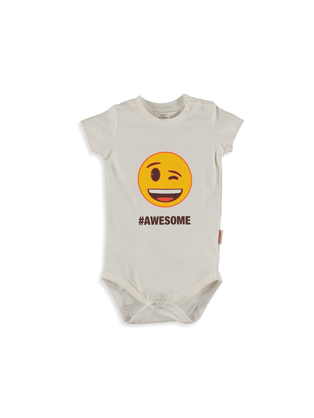 Bebek Beyazı Çıtçıtlı Body