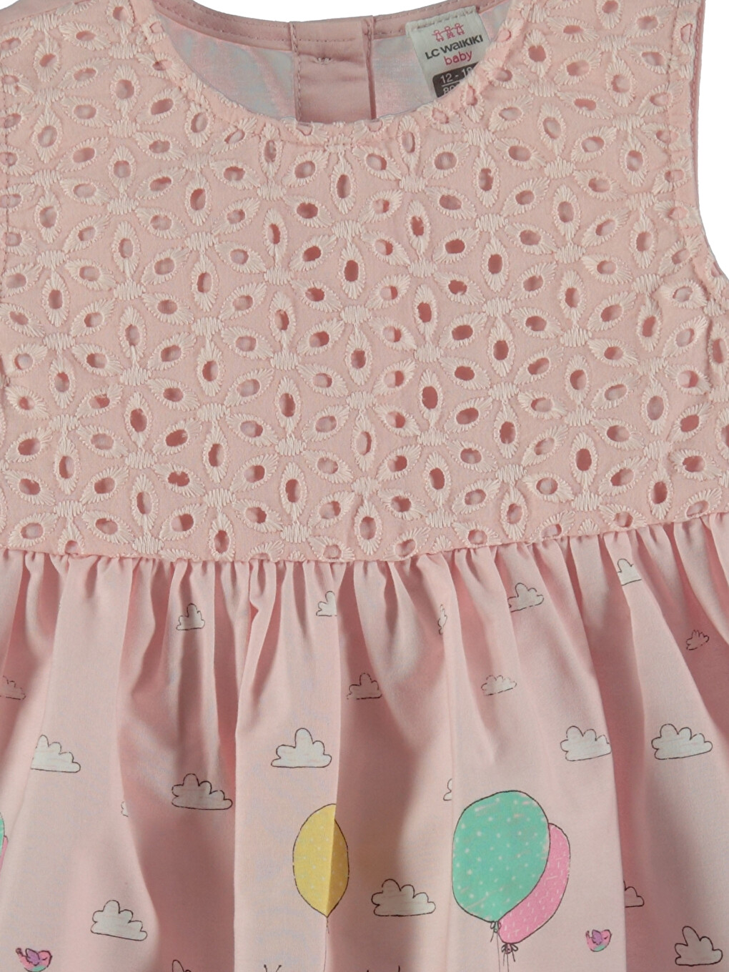Baby-Mädchen Rosa Kleid-2
