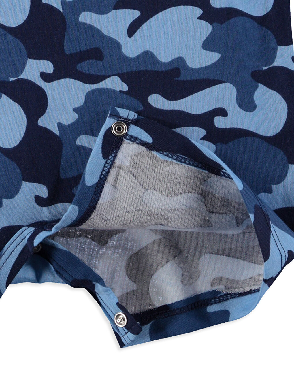 Lacivert Erkek Bebek Baskılı Tulum 2'li-2