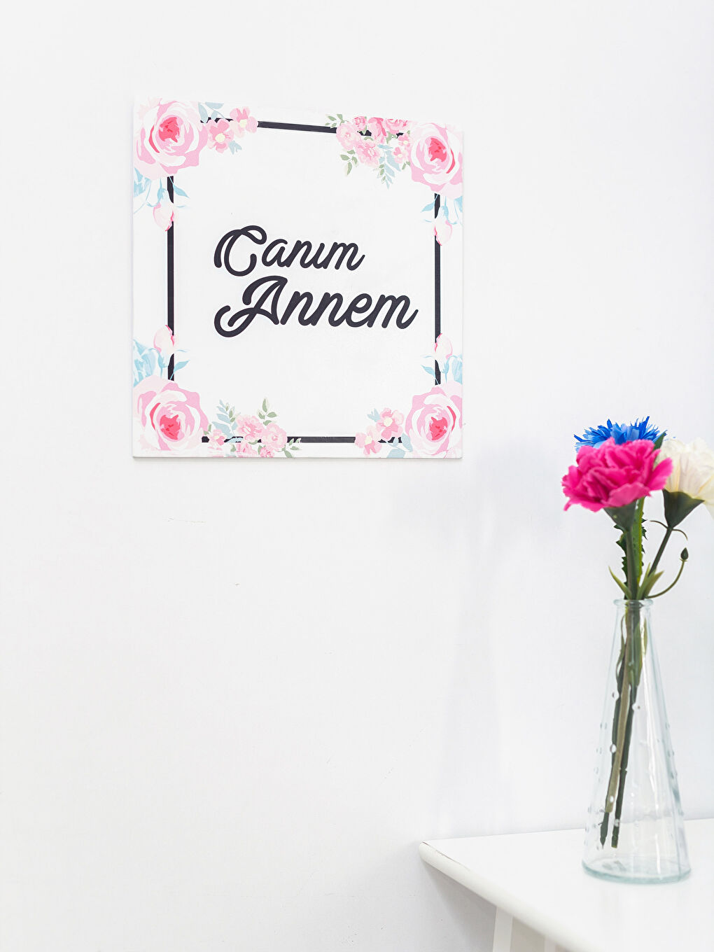 Pembe Baskılı Tablo