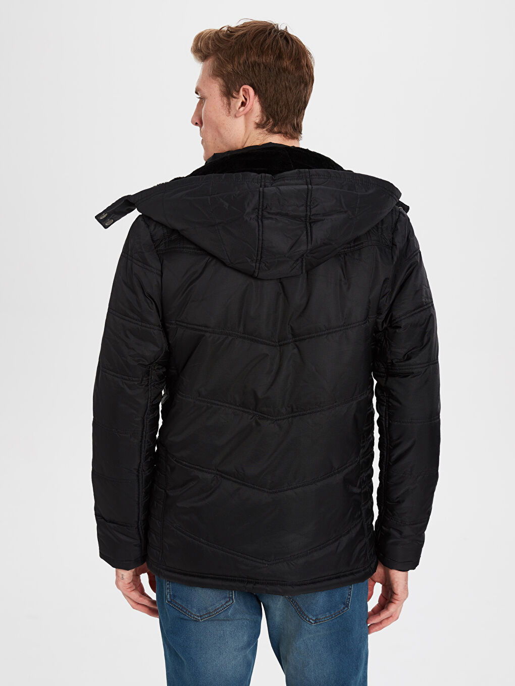 XSIDE Man BLACK Coat -7K0595Z8-J0F - LC Waikiki