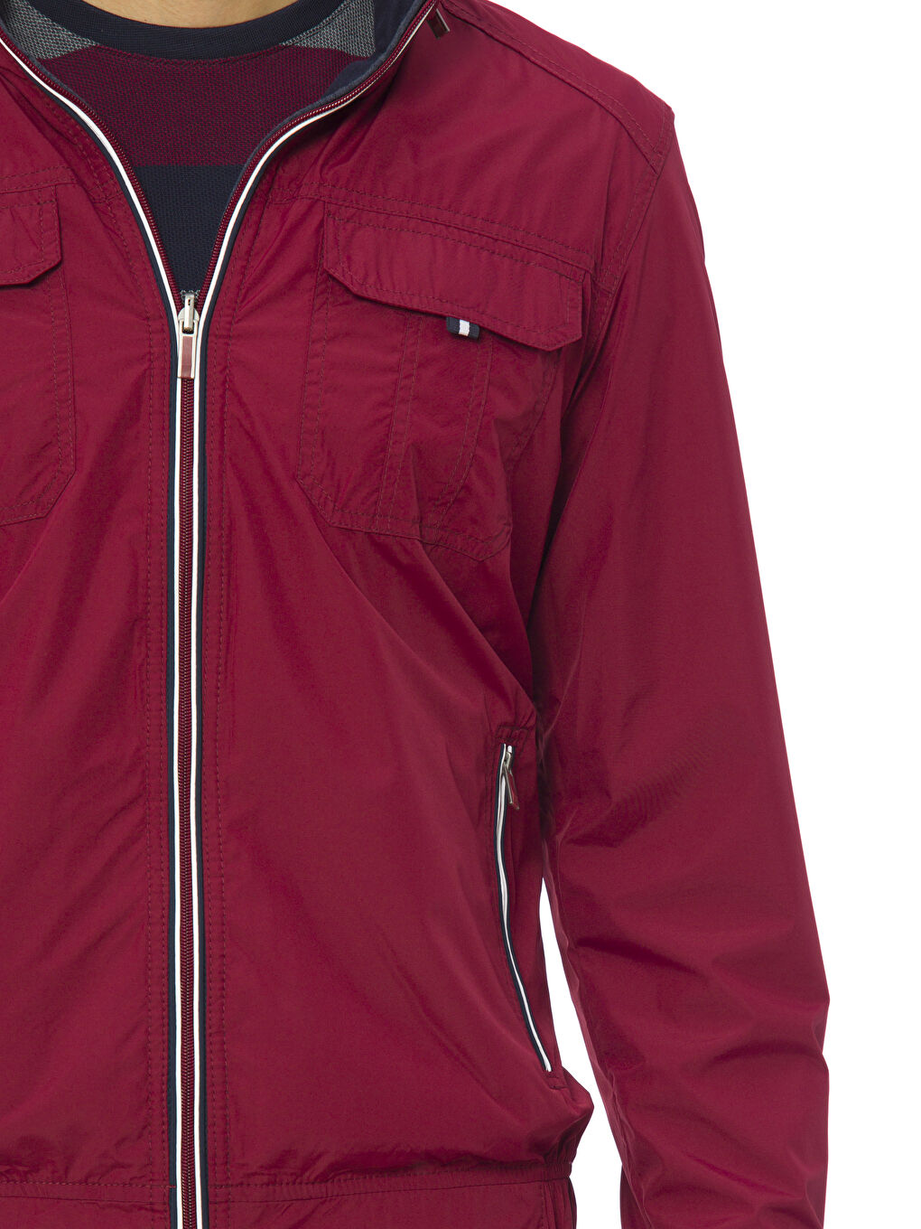 Manteau ROUGE BORDEAUX Homme-5