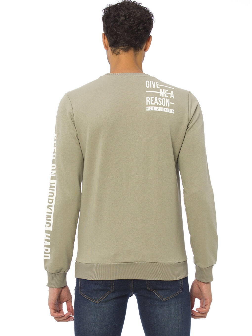 Mat Yeşil Sweatshirt-1