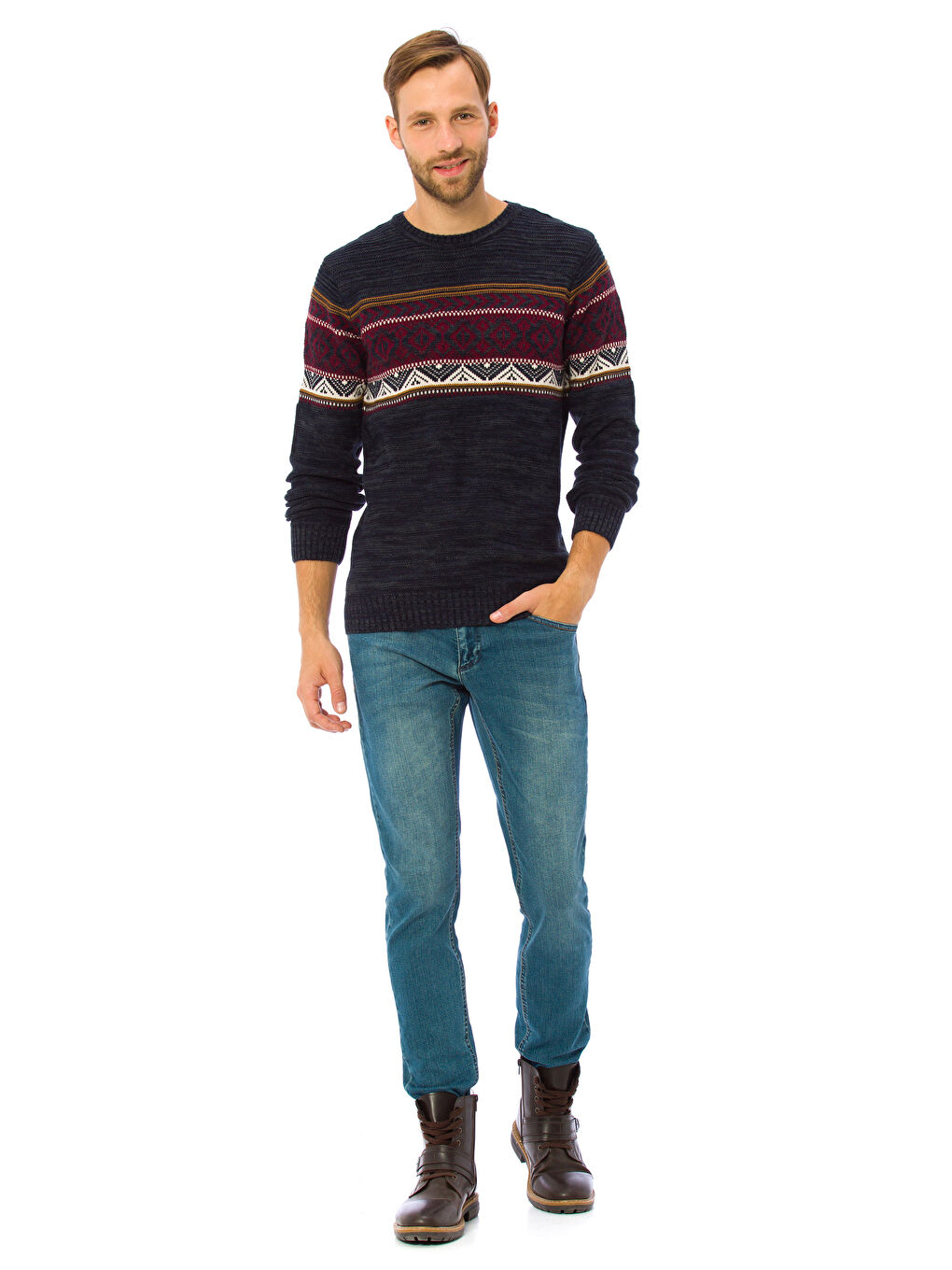 Pull-over INDIGO Homme-2