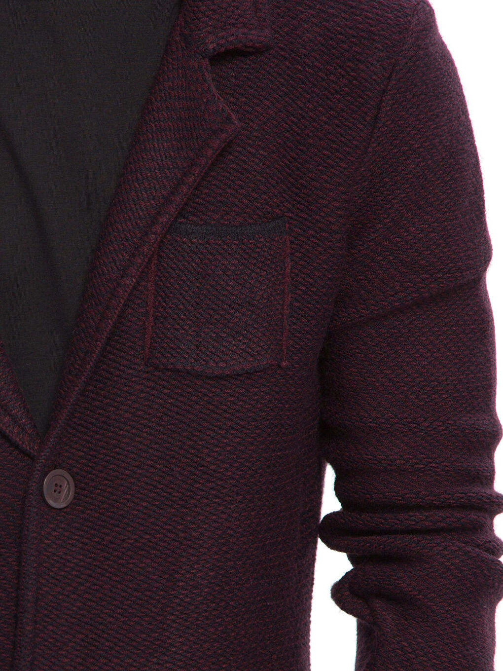 Cardigan ROUGE BORDEAUX Homme-3
