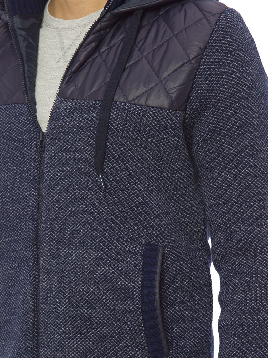 Cardigan en Tricot à Capuche pour Hommes-3