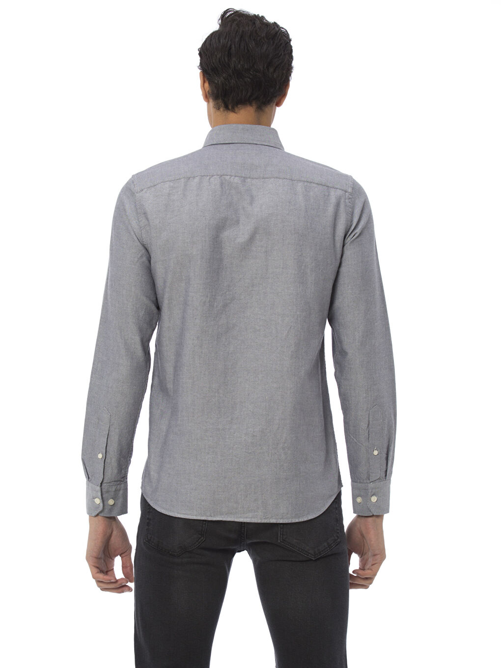 قميص رمادى رجال-1