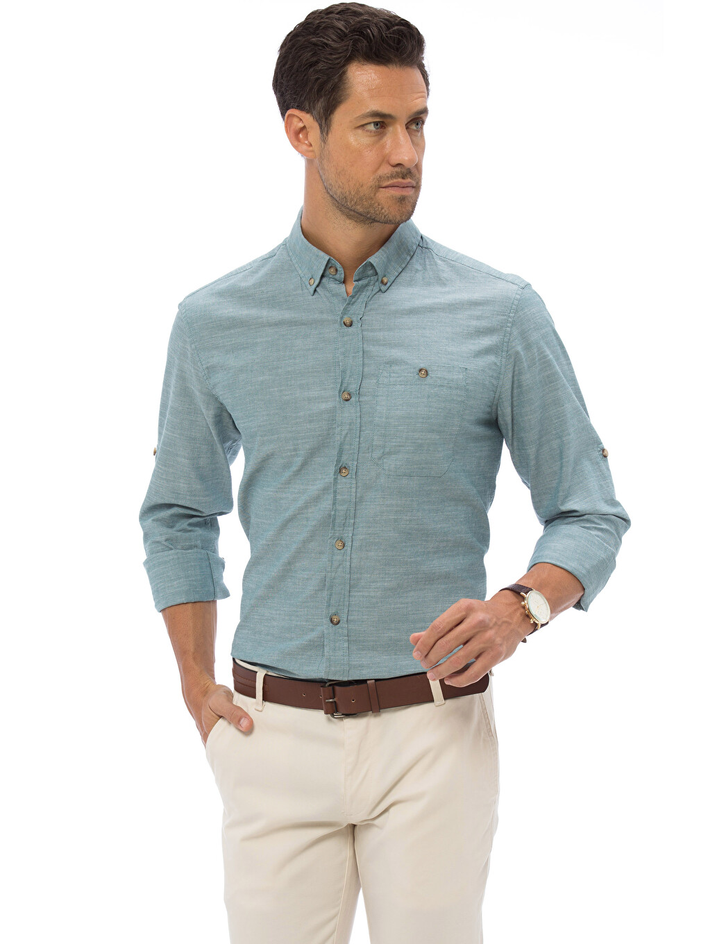Chemise Vert Homme
