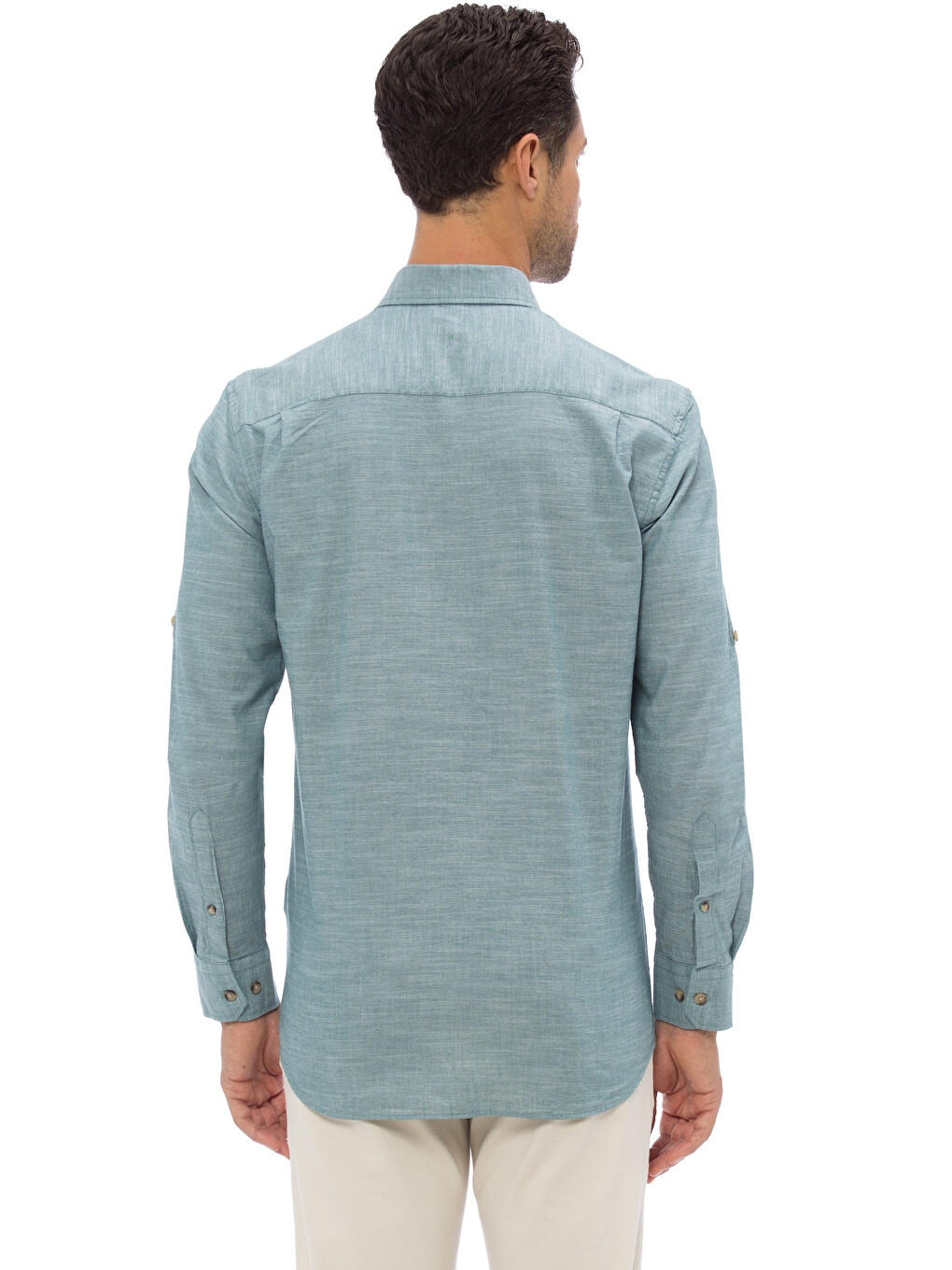 Chemise Vert Homme-1