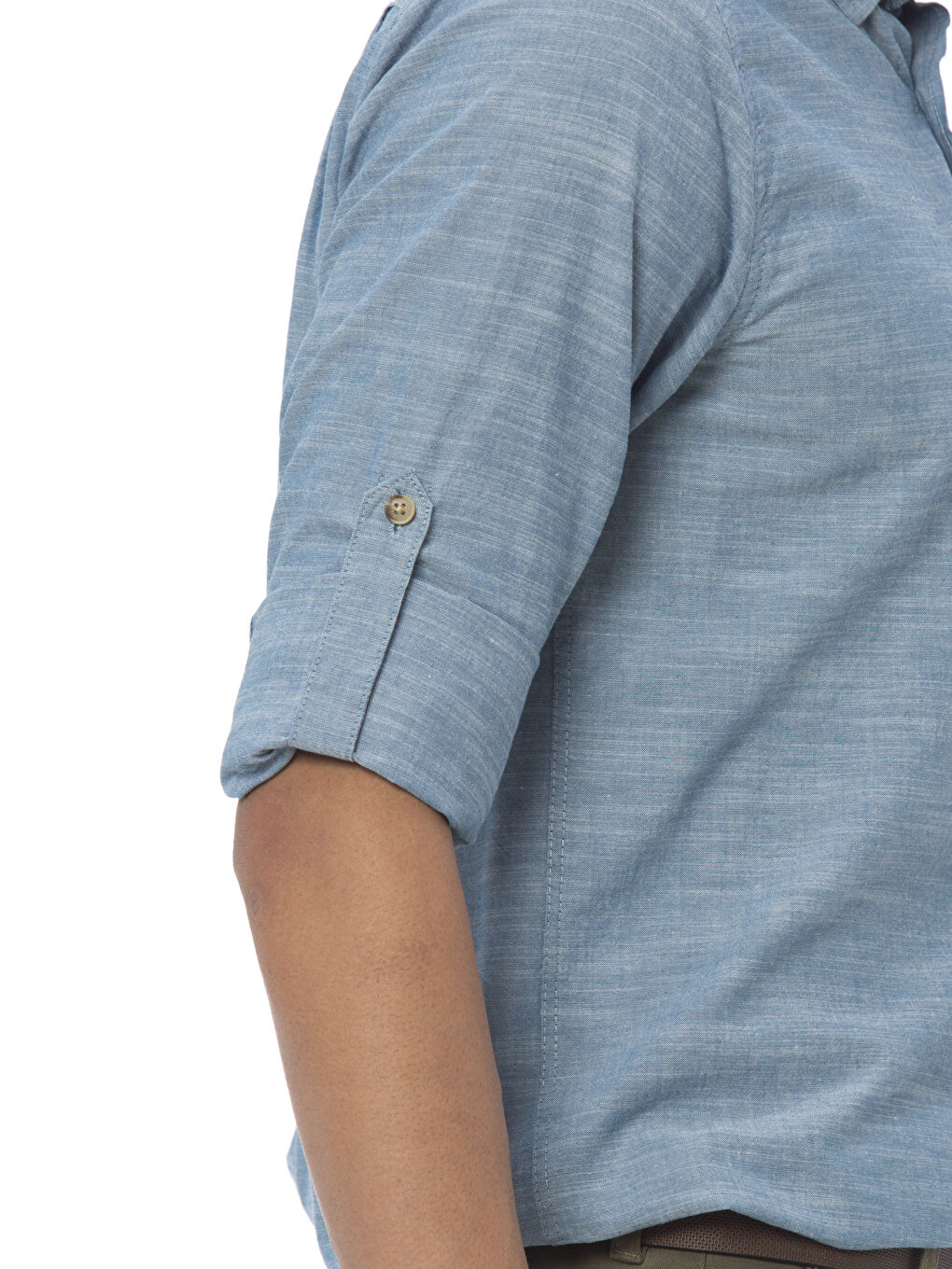 LCWAIKIKI Basic Man PETROL Shirt -7K1563Z8-D8J