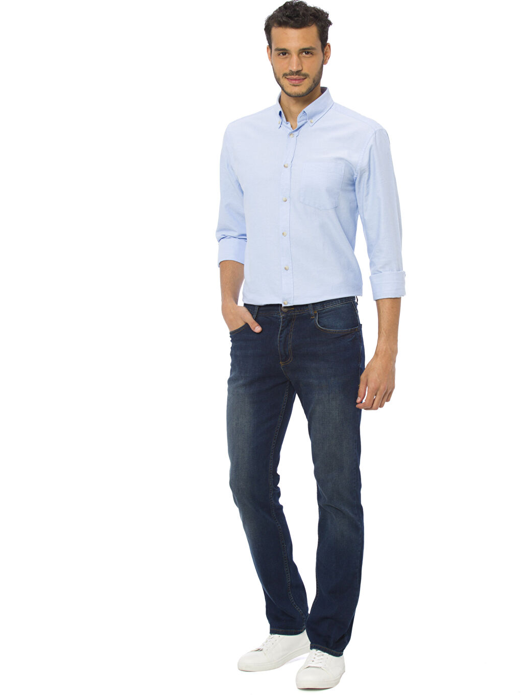 İndigo Koyu Rodeo Jean Pantolon-2