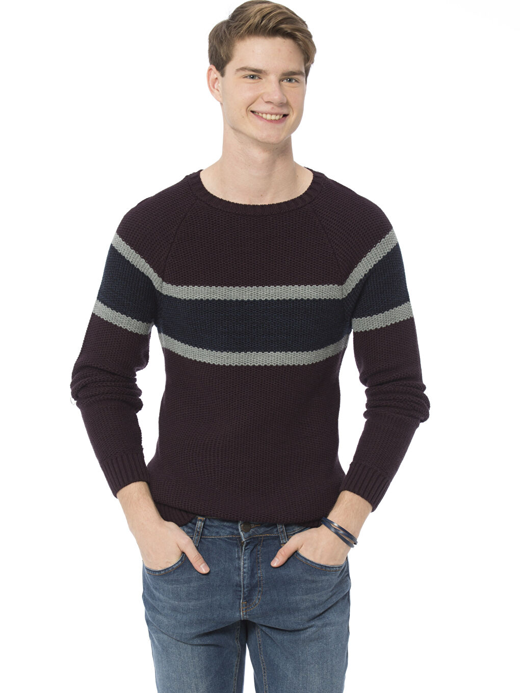Man BORDEAUX Sweater