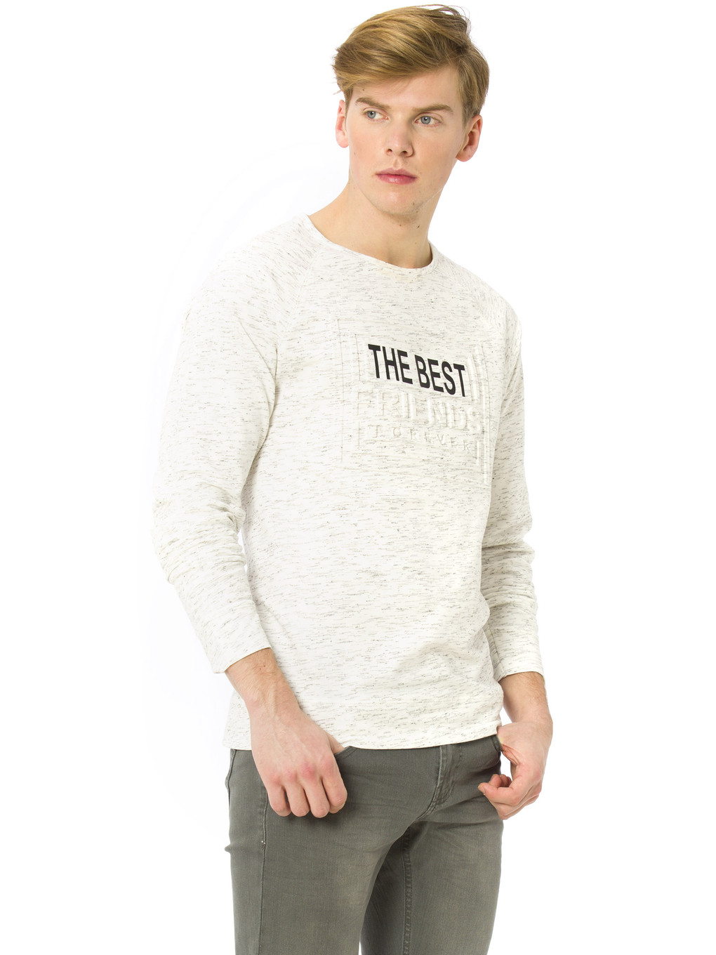 Sweat-shirt Écrou Homme