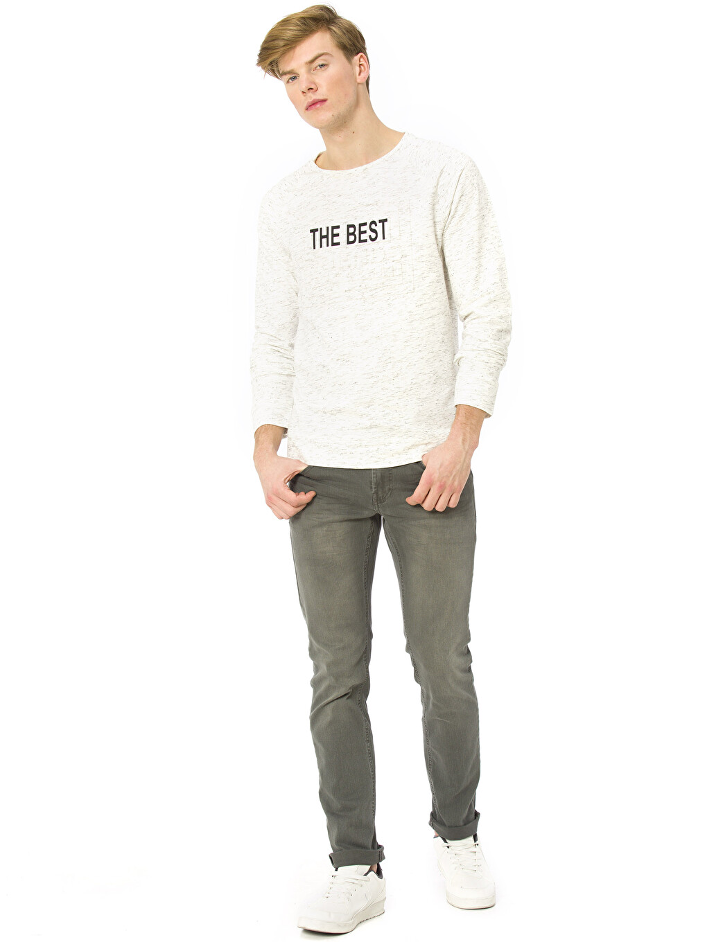 Sweat-shirt Écrou Homme-2