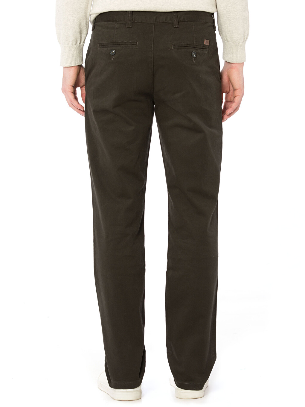 Pantalon chino Kaki Homme-1