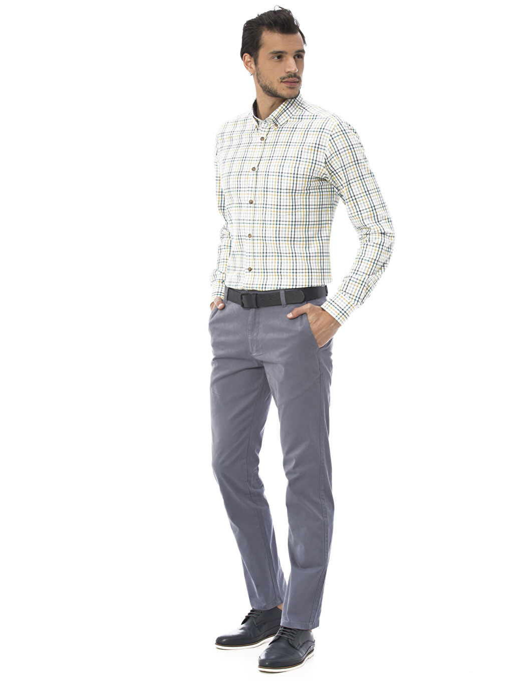 Straight Fit Men's Chino Trousers-2