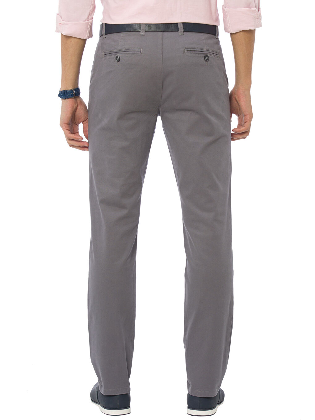 Pantalon chino GRIS Homme-1