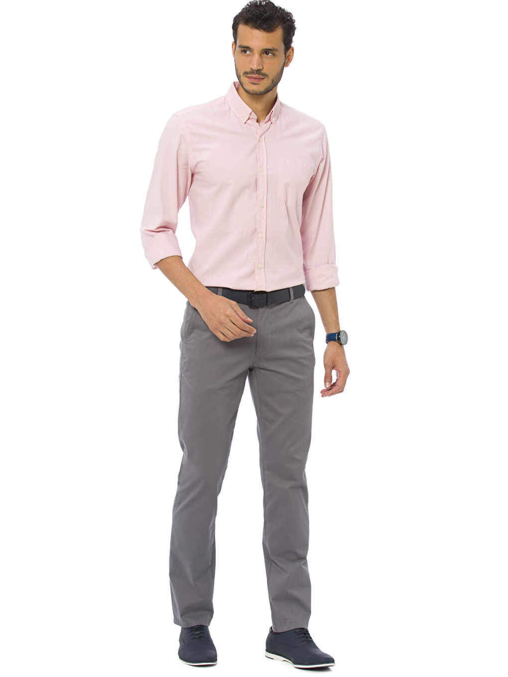 Pantalon chino GRIS Homme-2