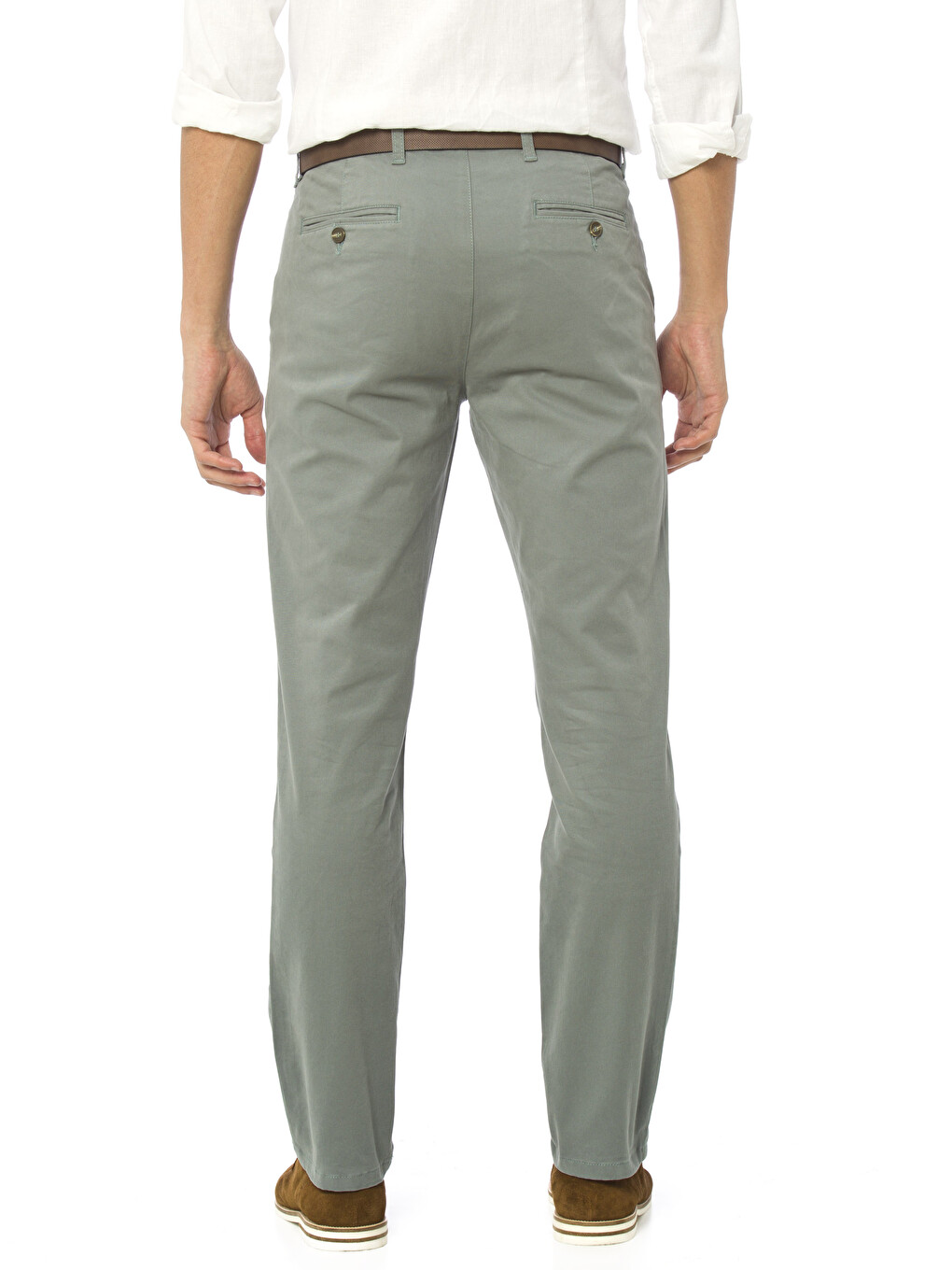Man Green Chino Trousers-1