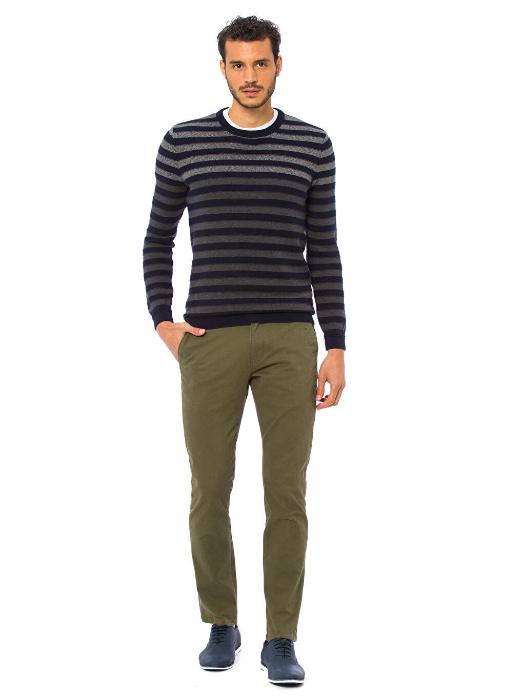 LC Waikiki Man KHAKI Chino Trousers -7K2245Z8-KGM