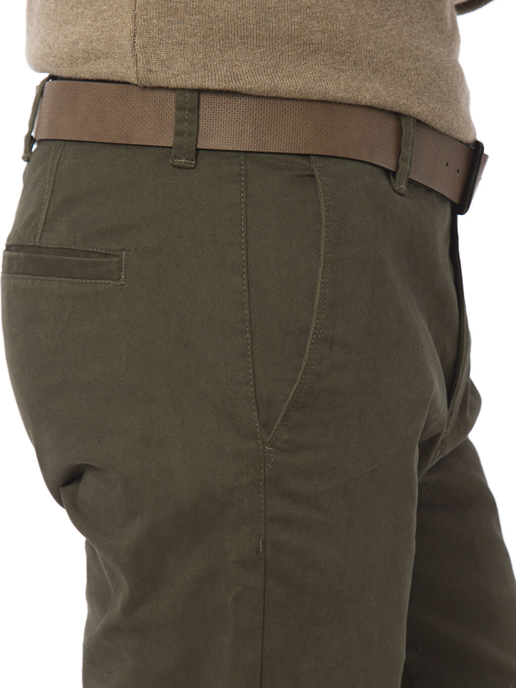 سروال شينو كاكي رجال-3