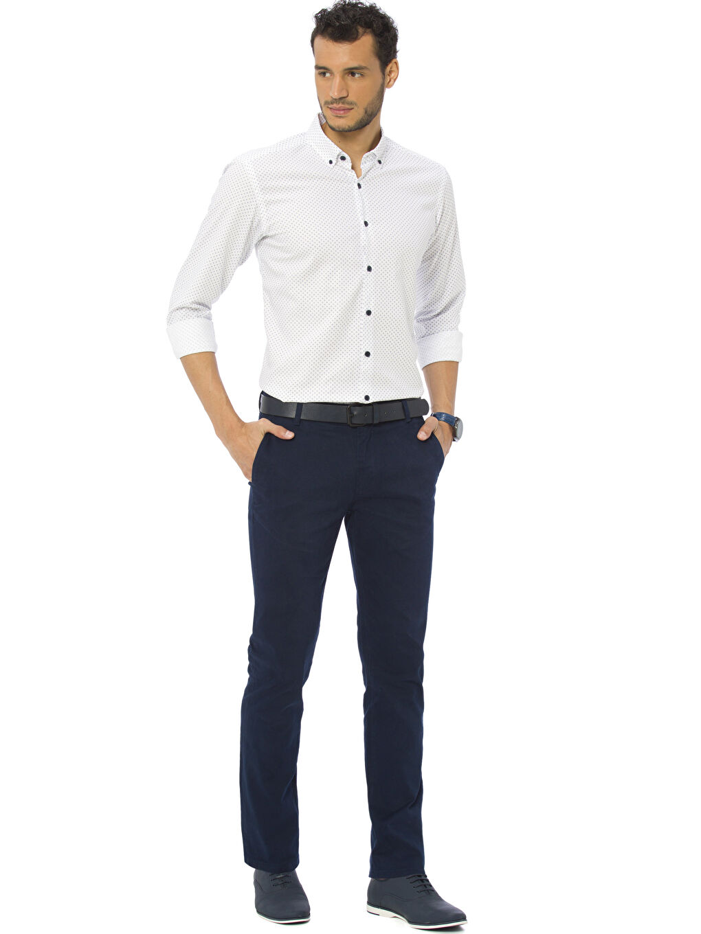 LC Waikiki Man NAVY Chino Trousers -7K2245Z8-KN2