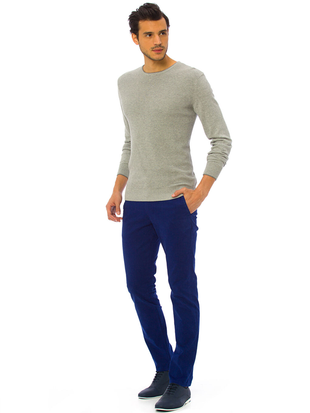 سروال شينو أزرق رجال-2