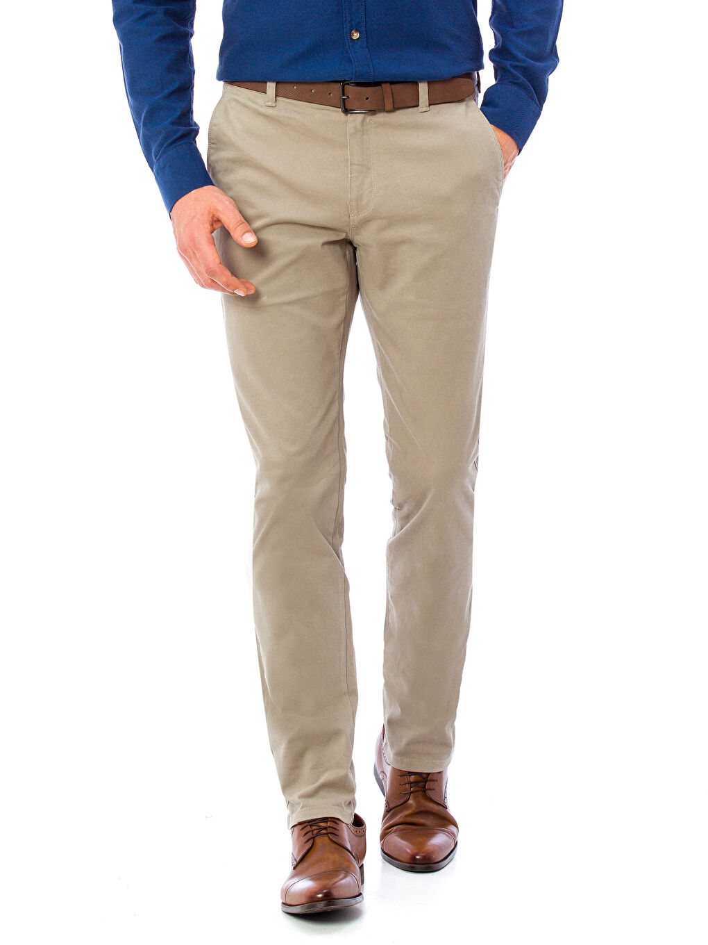 Koyu Bej Chino Pantolon