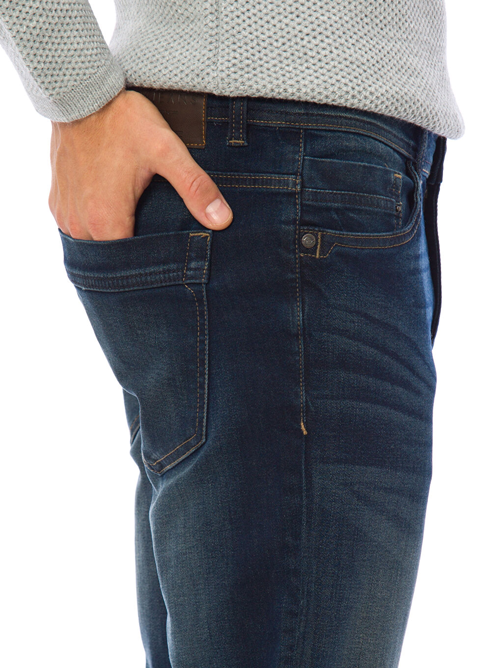 İndigo Koyu Rodeo Jean Pantolon-3