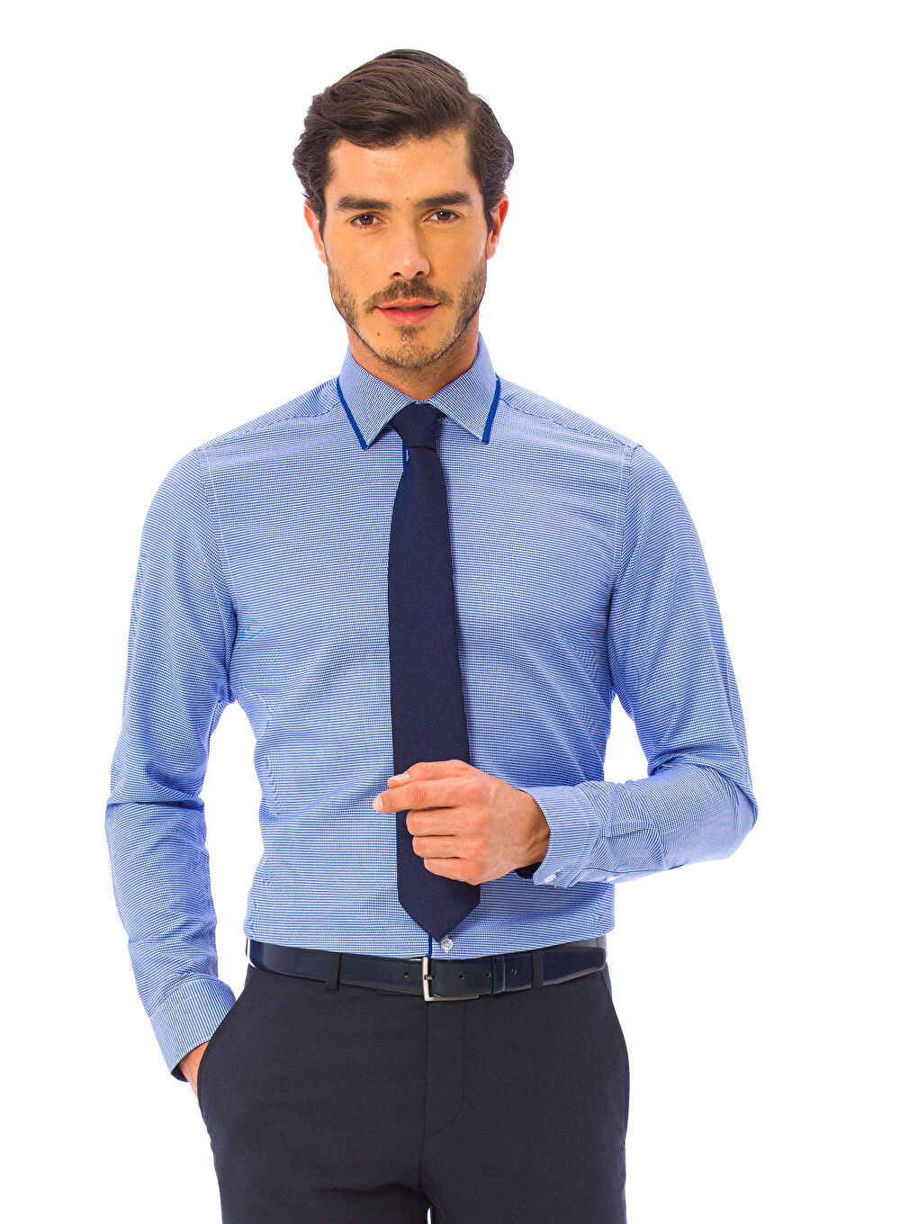 قميص أزرق فاتح رجال