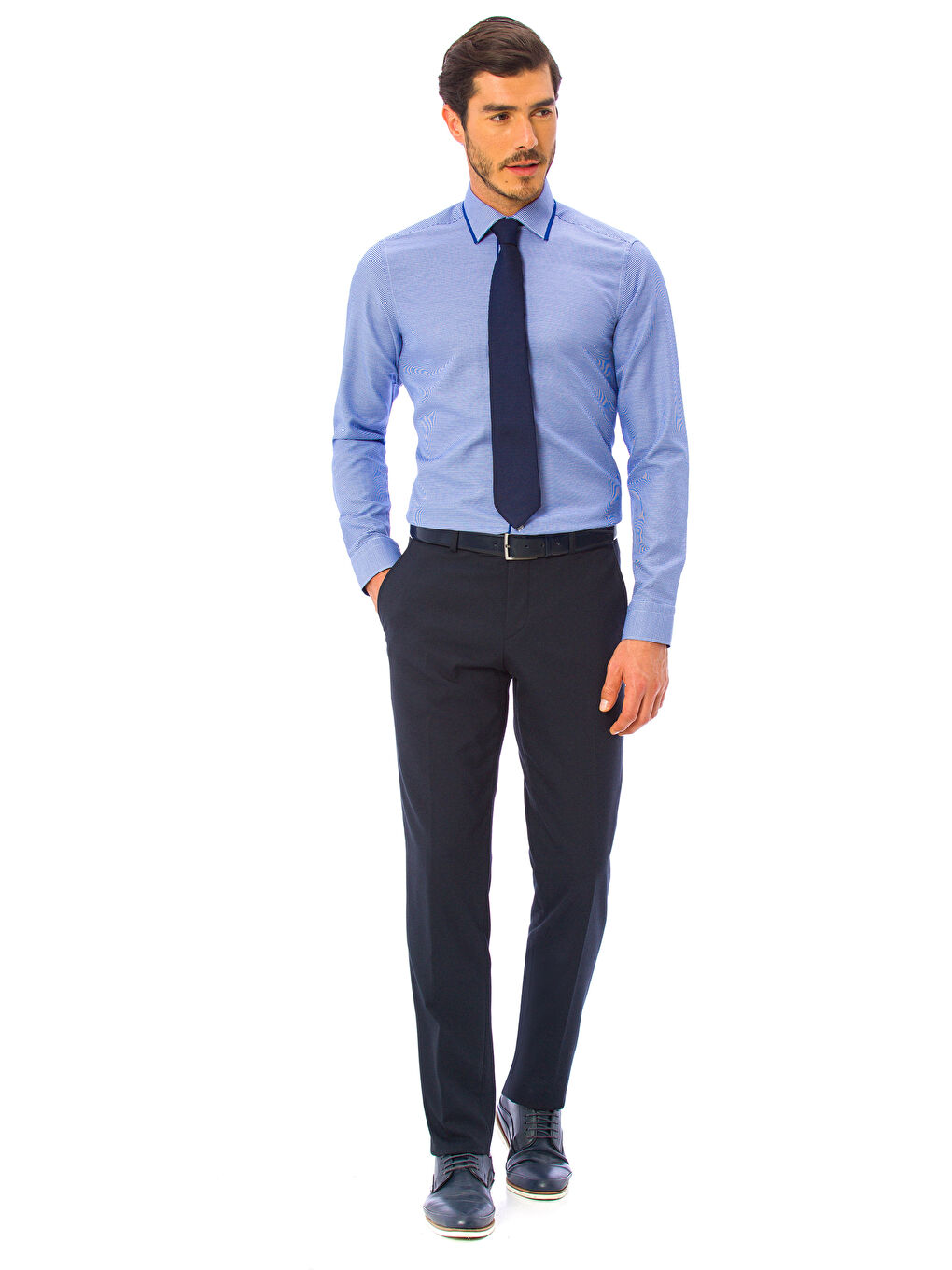 قميص أزرق فاتح رجال-2