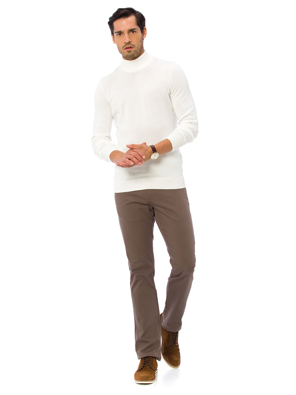 Man Ecru Sweater-2