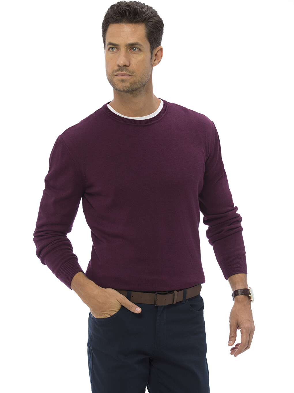 Man Bordeaux Sweater
