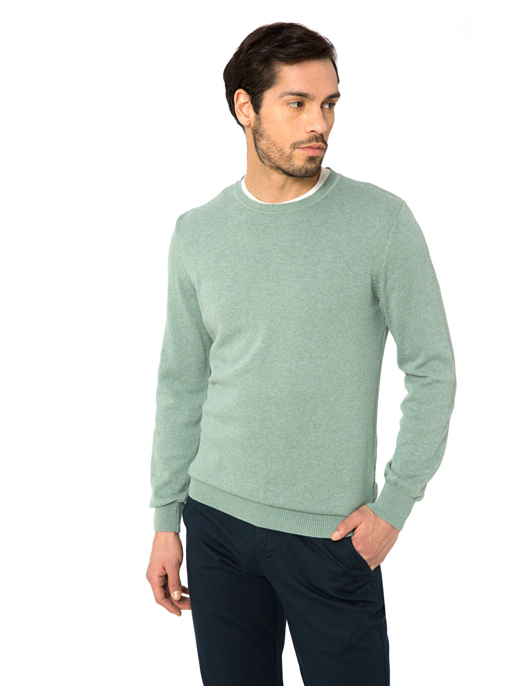 LCWAIKIKI Classic Man TURQUOISE Sweater -7K2715Z8-LDG
