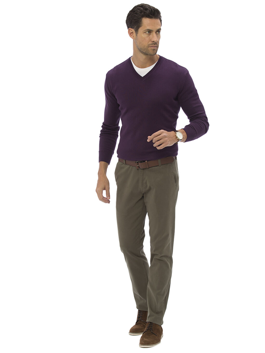 Mann VIOLETT Pullover-2