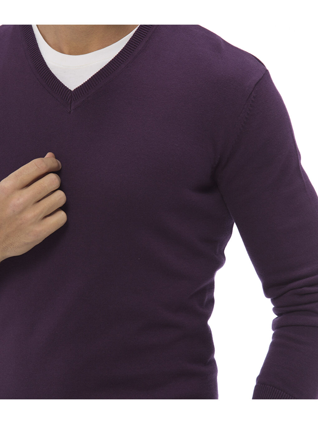 Mann VIOLETT Pullover-3