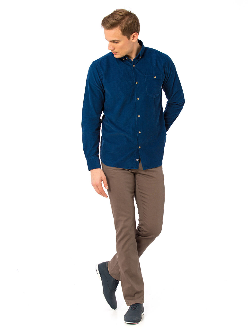 قميص نيلي راجل-2