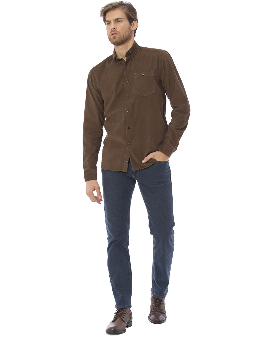 Chemise BEIGE Homme-2
