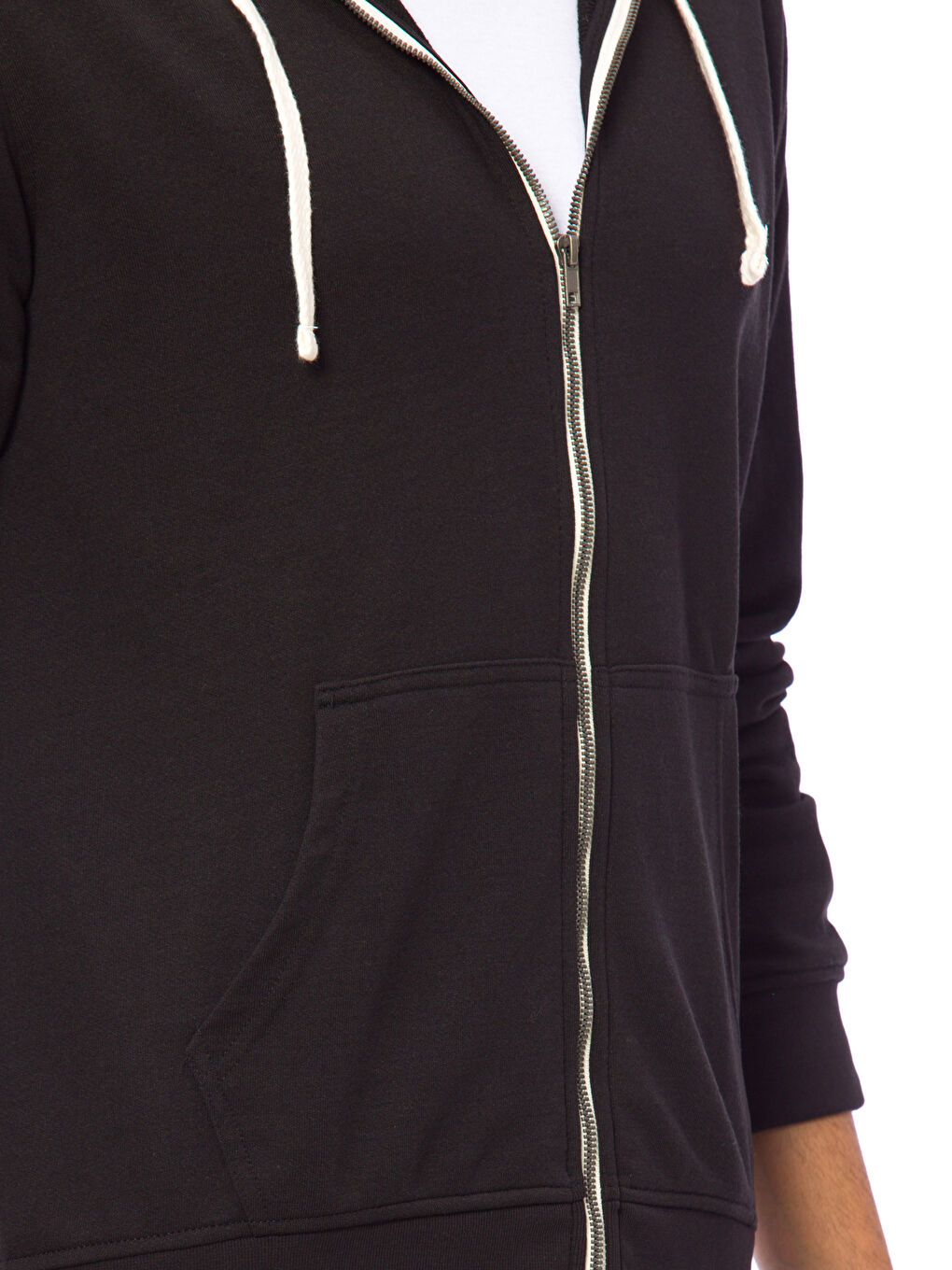 Мужчины Черный Толстовка на молнии-3