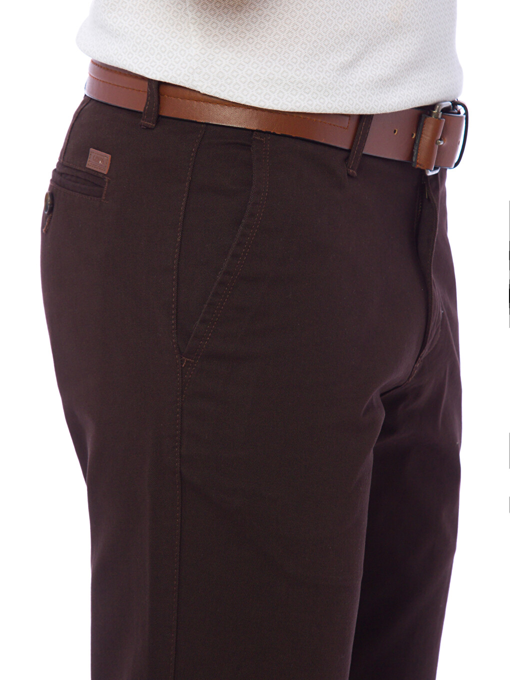 Pantalon chino Brun Homme-3