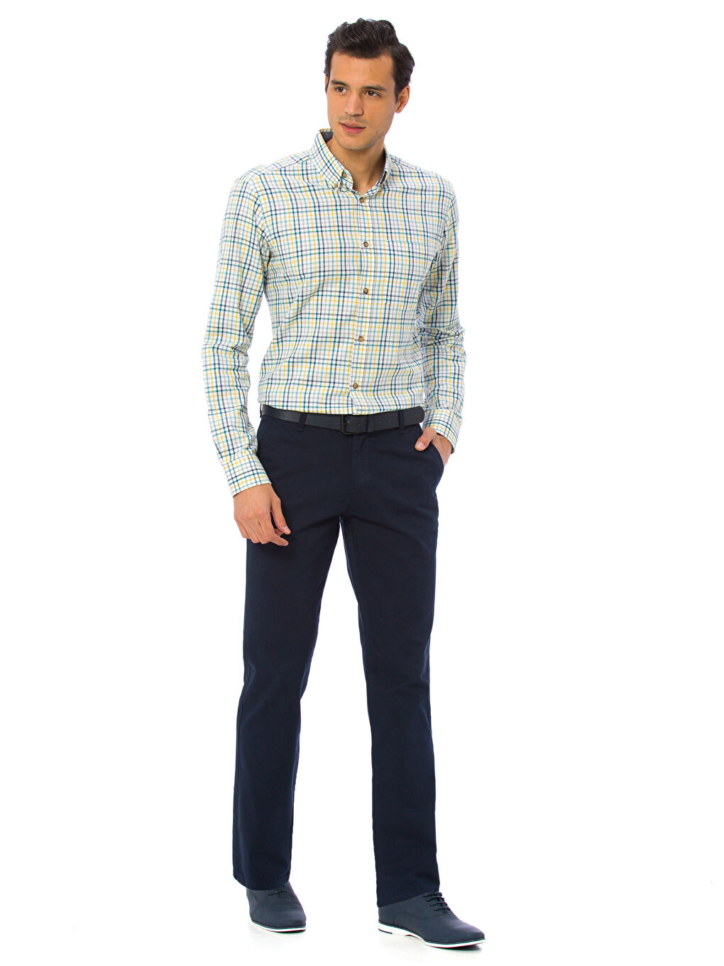 Pantalon chino MARINE Homme-2
